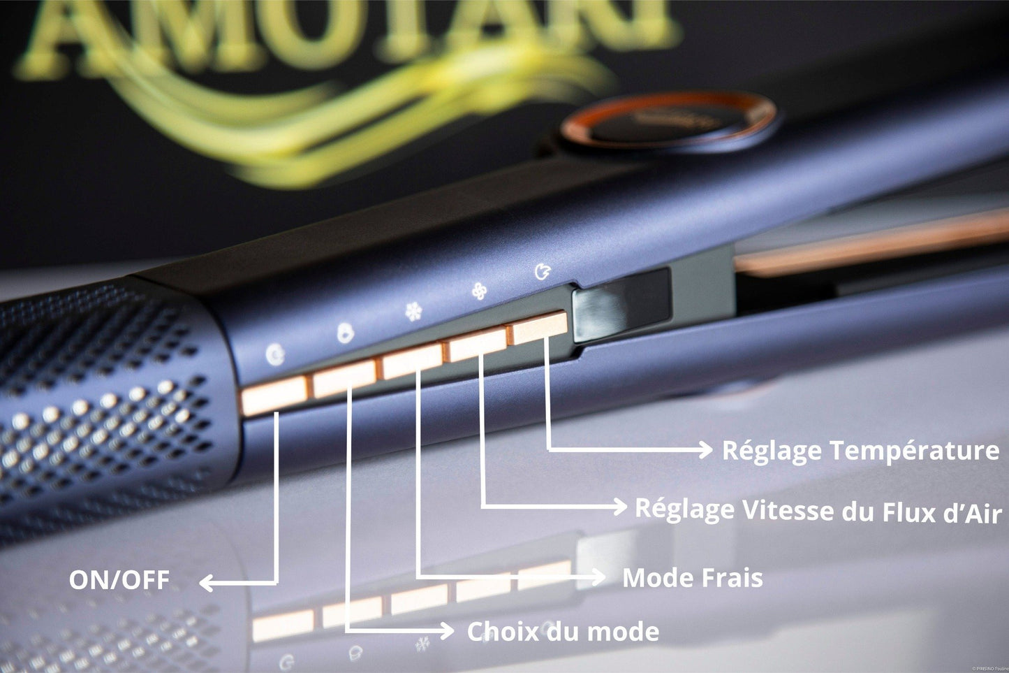 Fusion Styler™ by AMOTARI® – Lisseur-Séchant 2-en-1 à Air Ionique